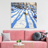 Tree shadows Morzine Canvas Afdruk (Insitu (Woonkamer))