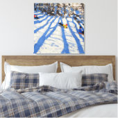 Tree shadows Morzine Canvas Afdruk (Insitu (Slaapkamer))