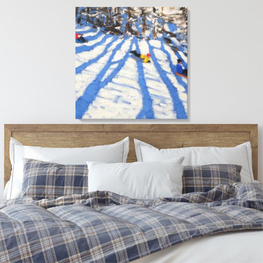 Tree shadows Morzine Canvas Afdruk (Insitu (Slaapkamer))