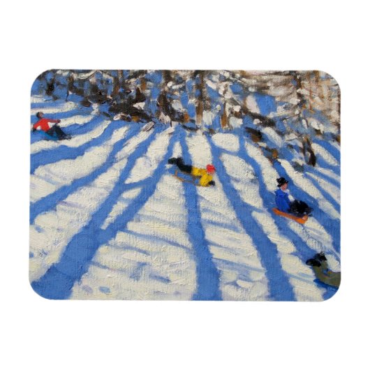 Tree shadows Morzine Magneet (Horizontaal)