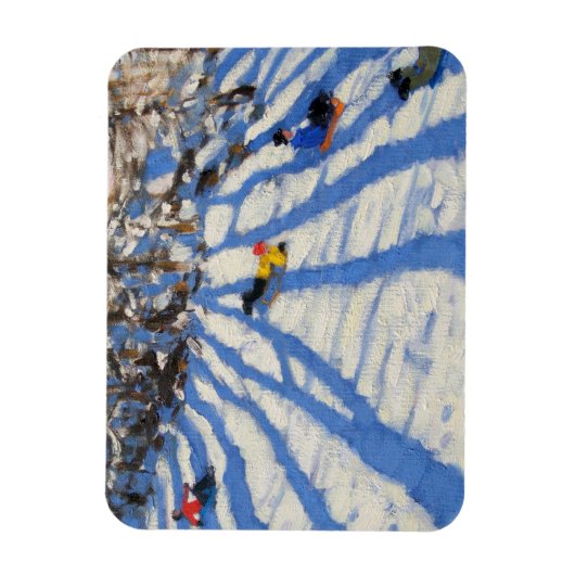 Tree shadows Morzine Magneet (Verticaal)