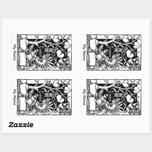 Tree Shield zandloper Rechthoekige Sticker (Vel)