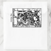 Tree Shield zandloper Rechthoekige Sticker (Tas)