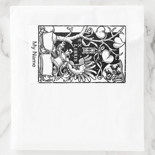 Tree Shield zandloper Rechthoekige Sticker (Tas)