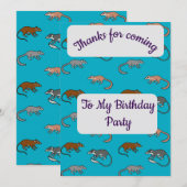 Tree Shrews Dank je wel kaart (Voorkant / Achterkant)