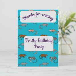 Tree Shrews Dank je wel kaart