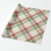 Tree-Side Tartan Cadeaupapier (Uitgerold)