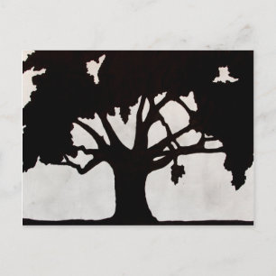 Tree Silhouette Briefkaart