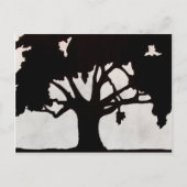 Tree Silhouette Briefkaart (Voorkant)