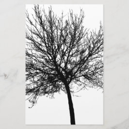 Tree Silhouette Briefpapier