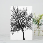 Tree Silhouette Briefpapier (Staand voorkant)