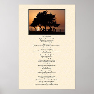 Tree Silhouette doet het in ieder geval Poster