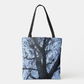 Tree Silhouette Fotograaf Canvas tas (Achterkant)