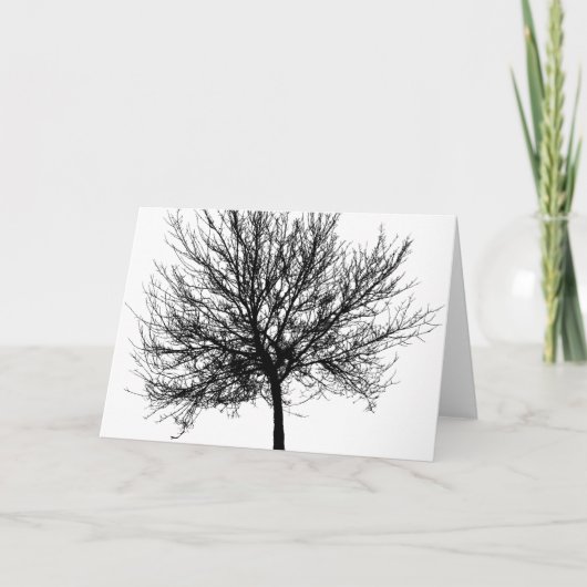 Tree Silhouette Kaart (Voorkant)