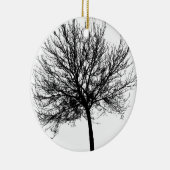 Tree Silhouette Keramisch Ornament (Rechts)