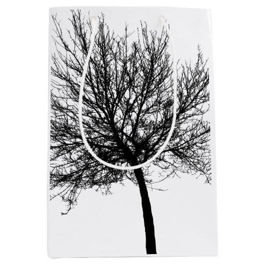 Tree Silhouette Medium Cadeauzakje (Voorkant)