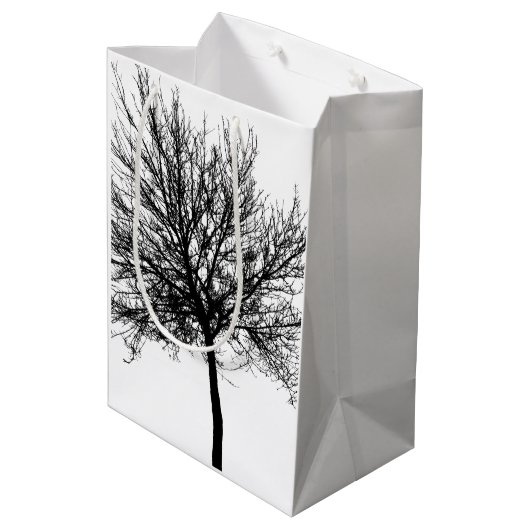 Tree Silhouette Medium Cadeauzakje (Achterkant Gekanteld)