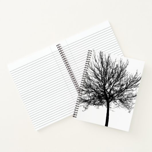 Tree Silhouette Notitieboek (Binnen)