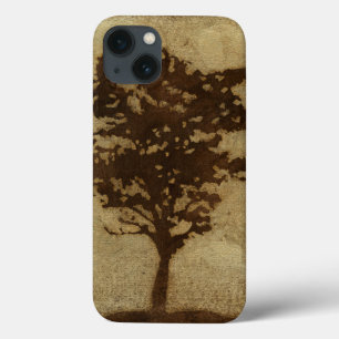 Tree Silhouette on Bronze Background Case-Mate iPhone Case