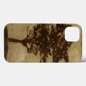 Tree Silhouette on Bronze Background Case-Mate iPhone Case (Achterkant (horizontaal))