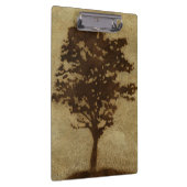 Tree Silhouette on Bronze Background Klembord (Rechts)