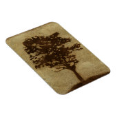 Tree Silhouette on Bronze Background Magneet (Rechterzijde)