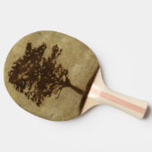 Tree Silhouette on Bronze Background Tafeltennisbatje (Zijkant)