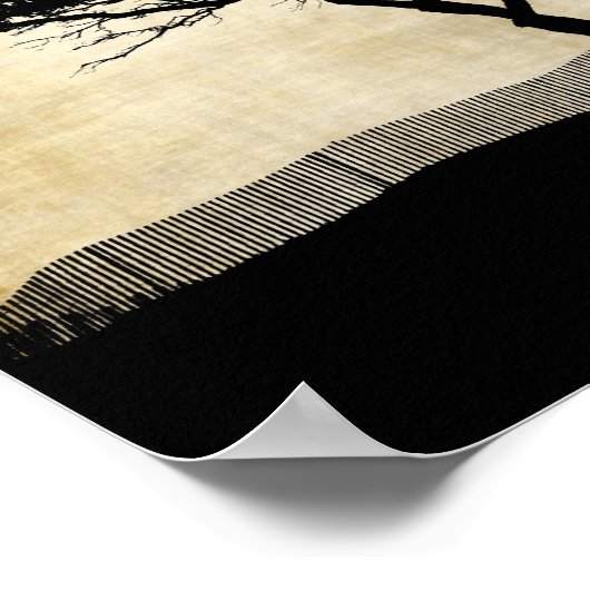 Tree Silhouette Photo Art Poster (Hoek)