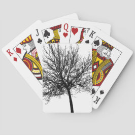 Tree Silhouette Pokerkaarten