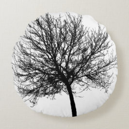Tree Silhouette Rond Kussen