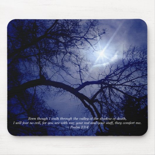 Tree Silhouette Scriptmousepad Muismat (Voorkant)