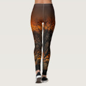 Tree Silhouette Sunset Leggings (Achterkant)