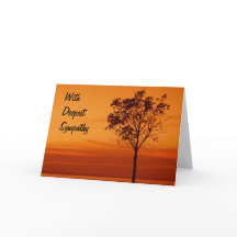 Tree Silhouette - Sympathikaart