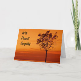 Tree Silhouette - Sympathikaart Kaart