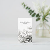 Tree Silhouettes Creative B&W-visitekaartje Visitekaartje (Staand voorkant)