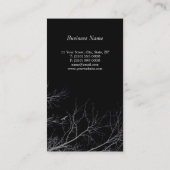 Tree Silhouettes Creative B&W-visitekaartje Visitekaartje (Achterkant)