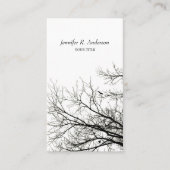 Tree Silhouettes Creative B&W-visitekaartje Visitekaartje (Voorkant)