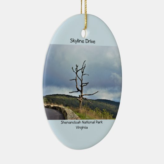 Tree Skyline Drive Keramisch Ornament (Rechts)