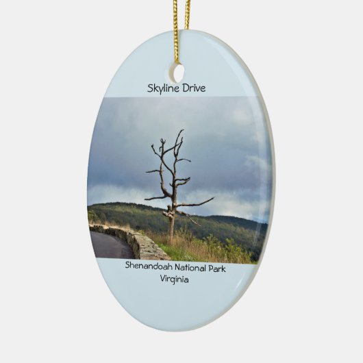 Tree Skyline Drive Keramisch Ornament (Links)