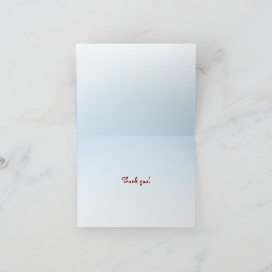 Tree Sparrow dank je Bedankkaart (Binnen)