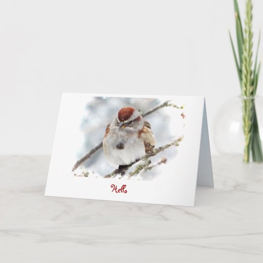 Tree Sparrow denkt aan jou Kaart (Voorkant)