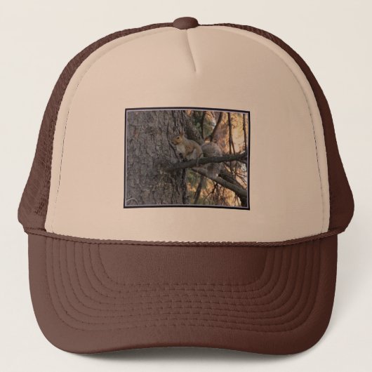 Tree Squirrel Trucker Hat Pet (Voorkant)
