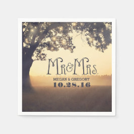 Tree String Lights Rustiek Fancy Servet