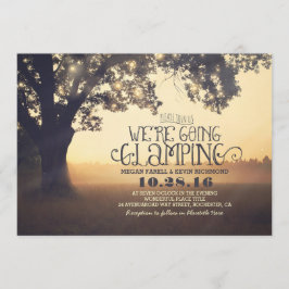 Tree String Lights - We gaan Glamping Wedding Kaart