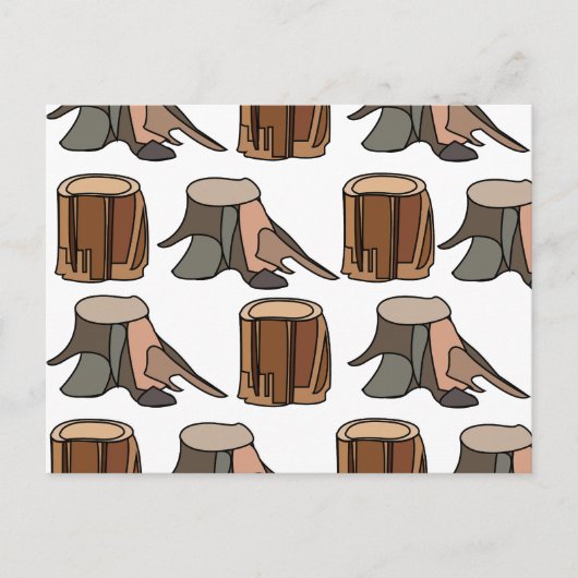 Tree Stump Briefkaart (Voorkant)