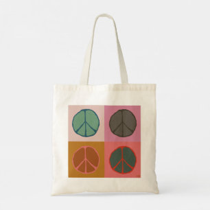 Tree Stump Peace Pop Tote Bag