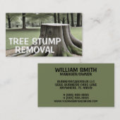 Tree Stump Removal Visitekaartje (Voorkant / Achterkant)
