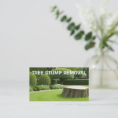 Tree Stump Slijpen Visitekaartje (Staand voorkant)