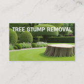 Tree Stump Slijpen Visitekaartje (Voorkant)