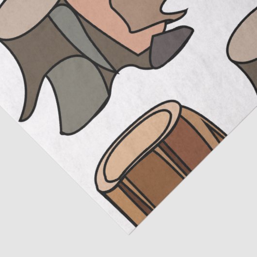 Tree Stump Tissuepapier (Detail)